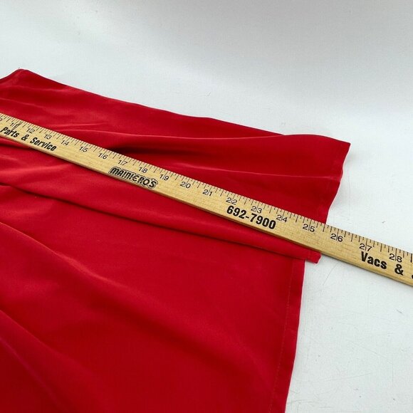 New York & Company Women's Stretch Satin Red Tank Top Blouse Size Small Shirt - Picture 7 of 10
